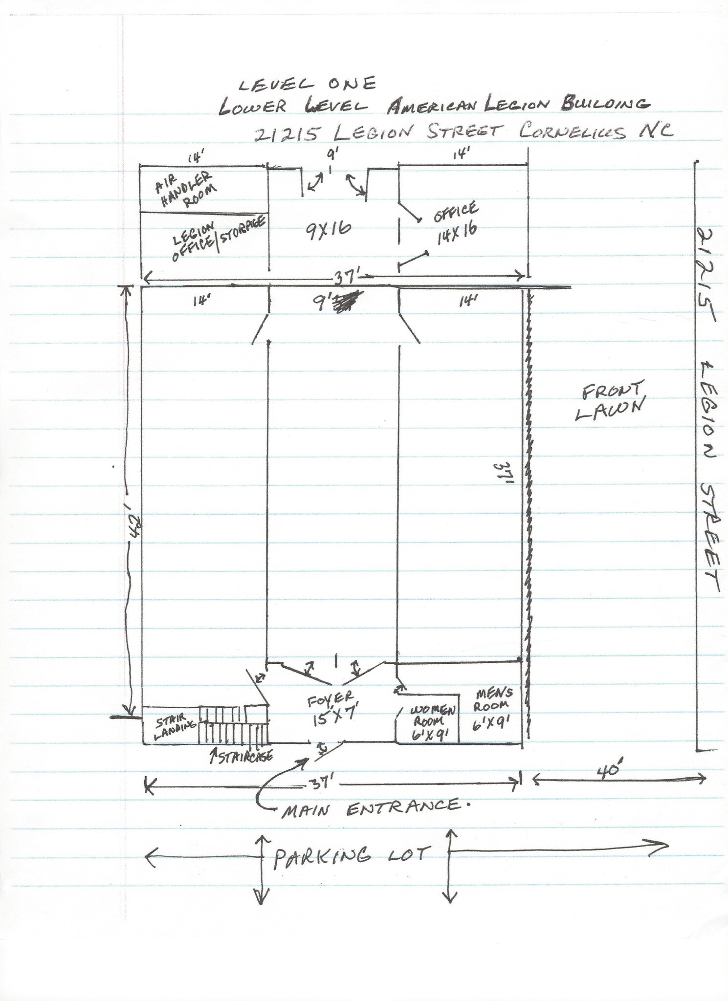 21215 Legion St, Cornelius, NC for sale Floor Plan- Image 1 of 1