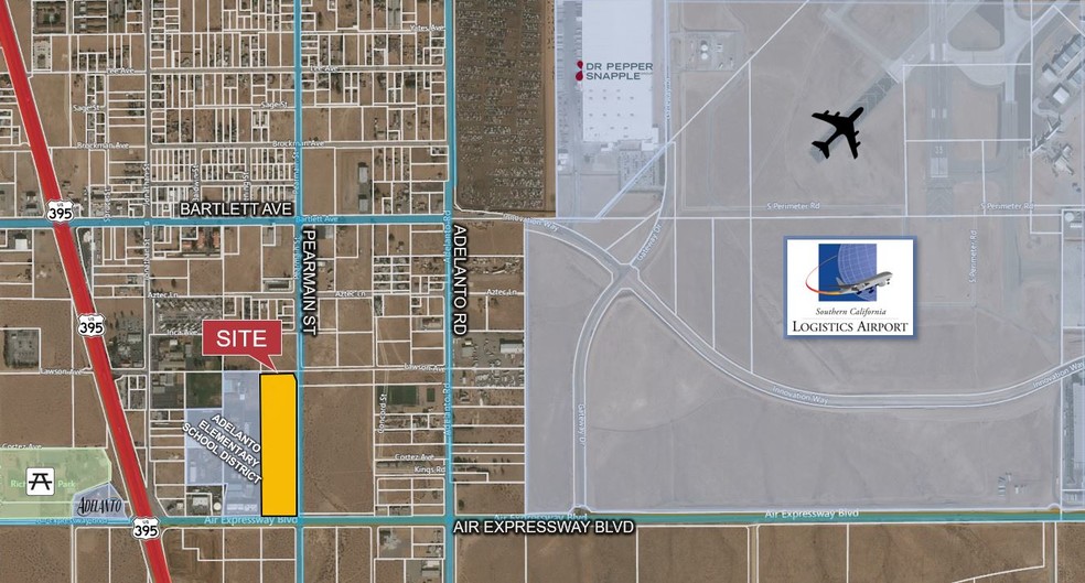 Air Expressway & Pearmain Blvd, Adelanto, CA for sale - Aerial - Image 1 of 1