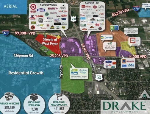 1010 NW Pryor Rd, Lee's Summit, MO for lease - Aerial - Image 2 of 5