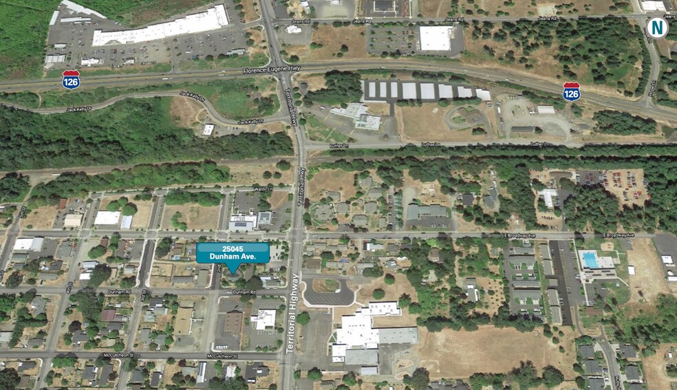 25045 Dunham Ave, Veneta, OR for lease - Aerial - Image 3 of 3