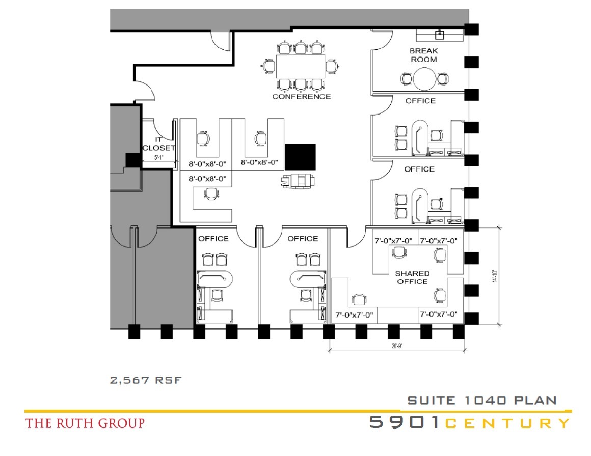 5901 W Century Blvd, Los Angeles, CA for sale Floor Plan- Image 1 of 1