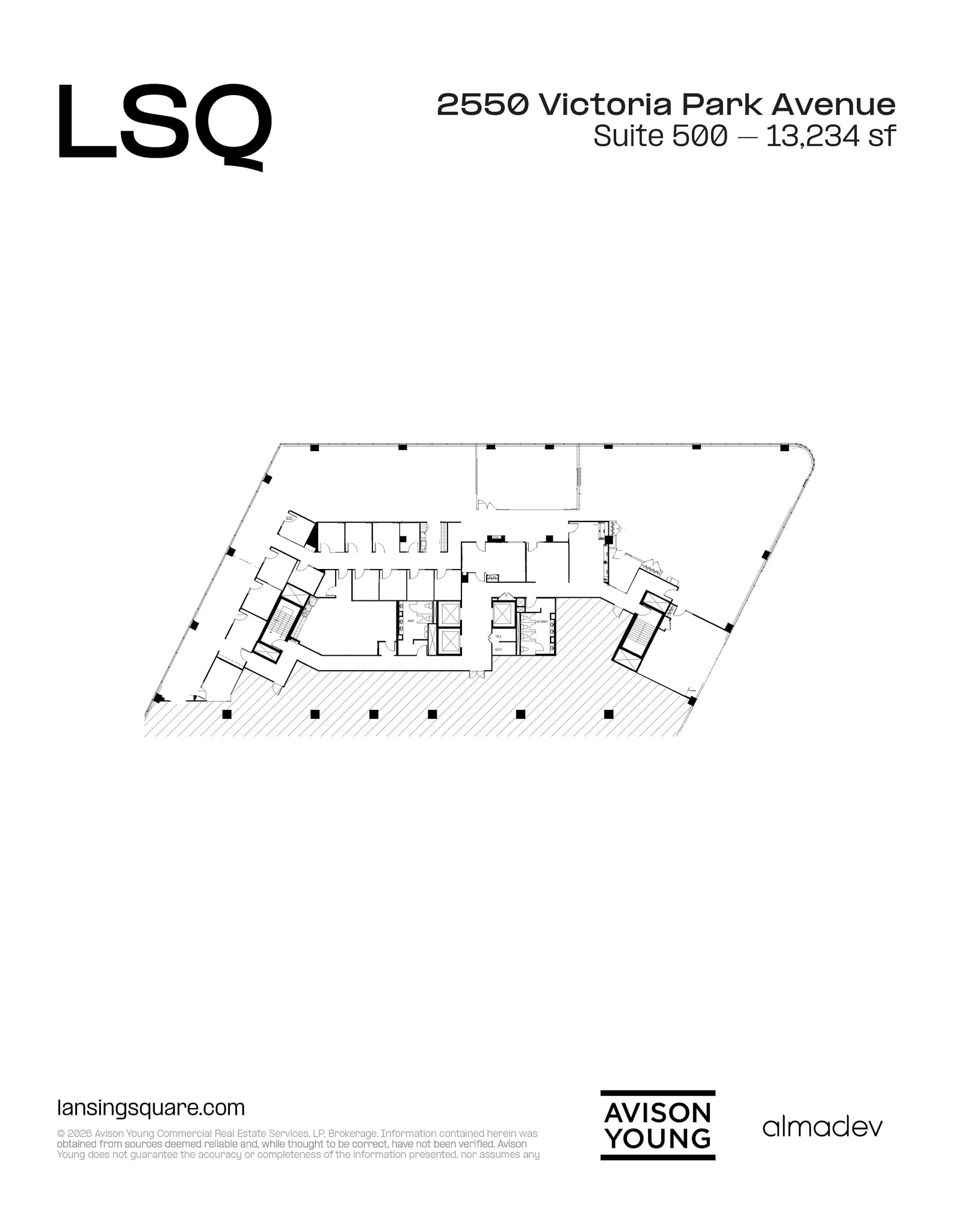 2550 Victoria Park Ave, Toronto, ON for lease Floor Plan- Image 1 of 1