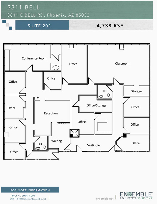 3811 E Bell Rd, Phoenix, AZ for lease Floor Plan- Image 1 of 1