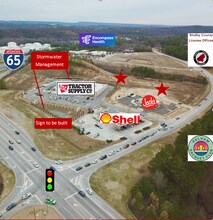 Oak Mountain Trail, Pelham, AL - AERIAL map view - Image1