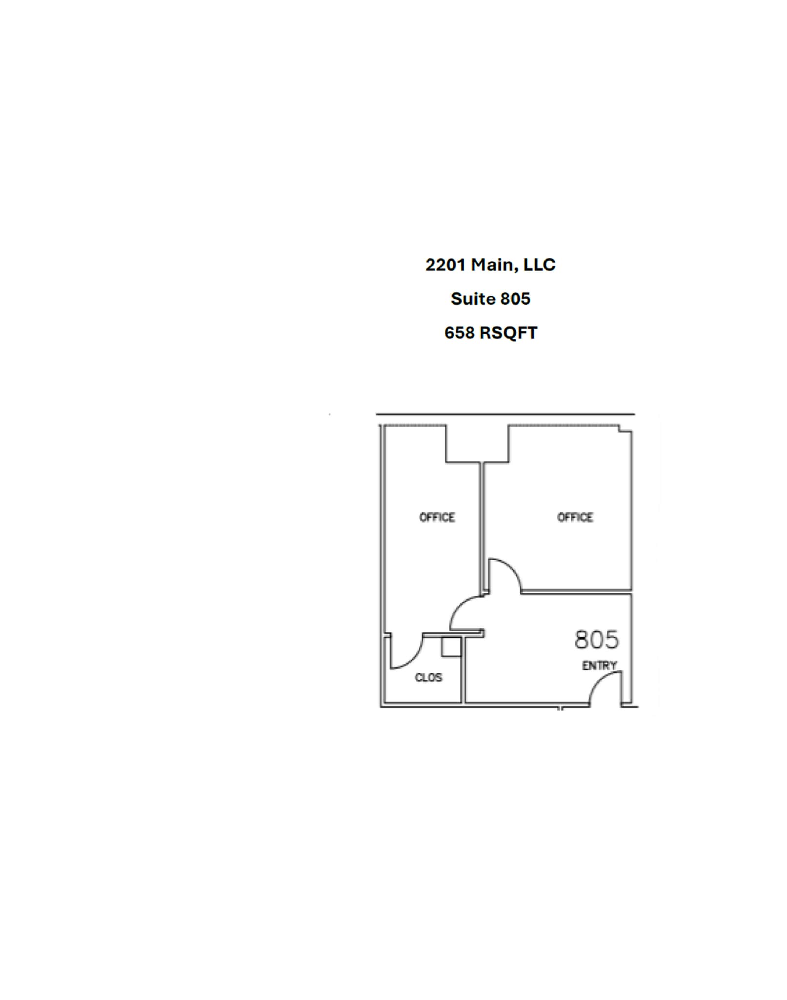 2201 Main St, Dallas, TX for lease Typical Floor Plan- Image 1 of 1