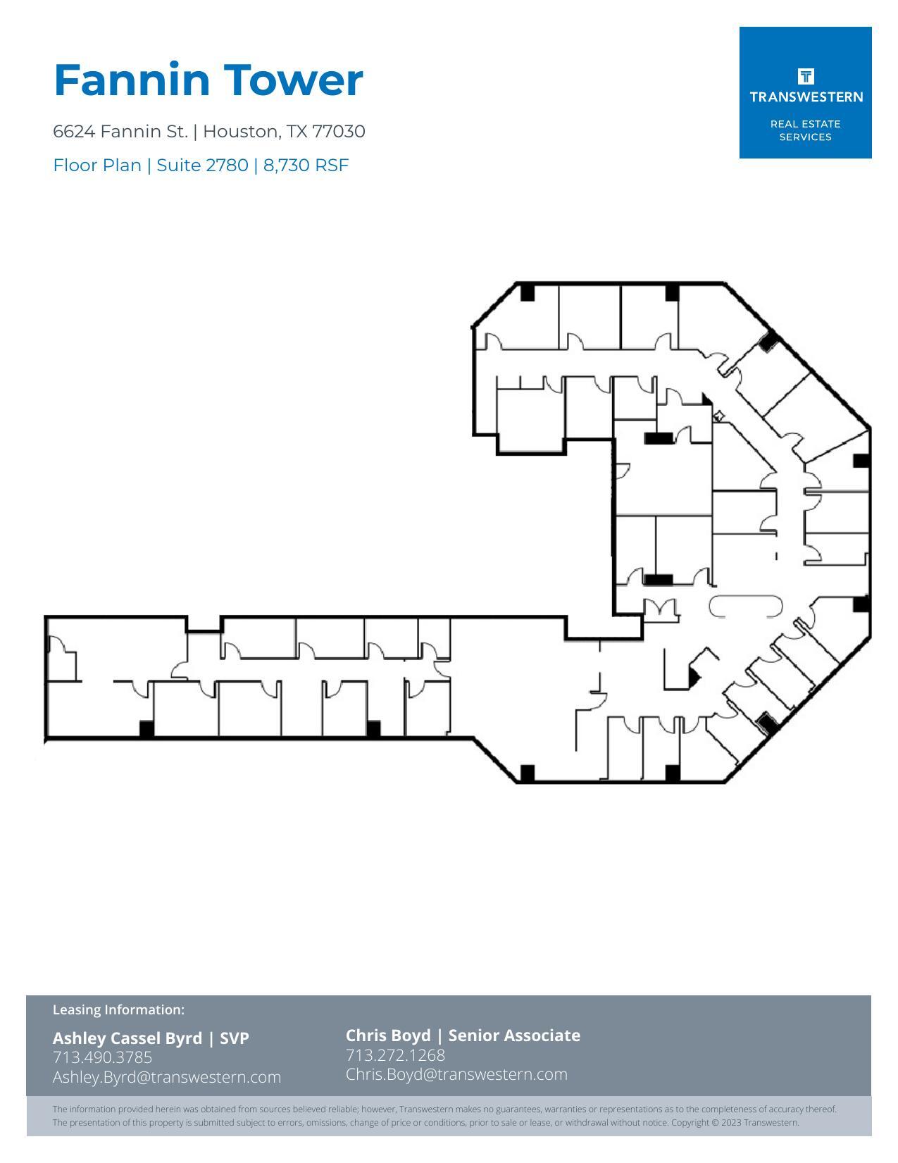 6624 Fannin St, Houston, TX for lease Floor Plan- Image 1 of 1