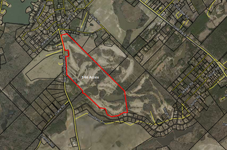 Mac Thompson Road, Cochran, GA - aerial  map view