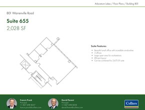 801 Warrenville Rd, Lisle, IL for lease Floor Plan- Image 1 of 2