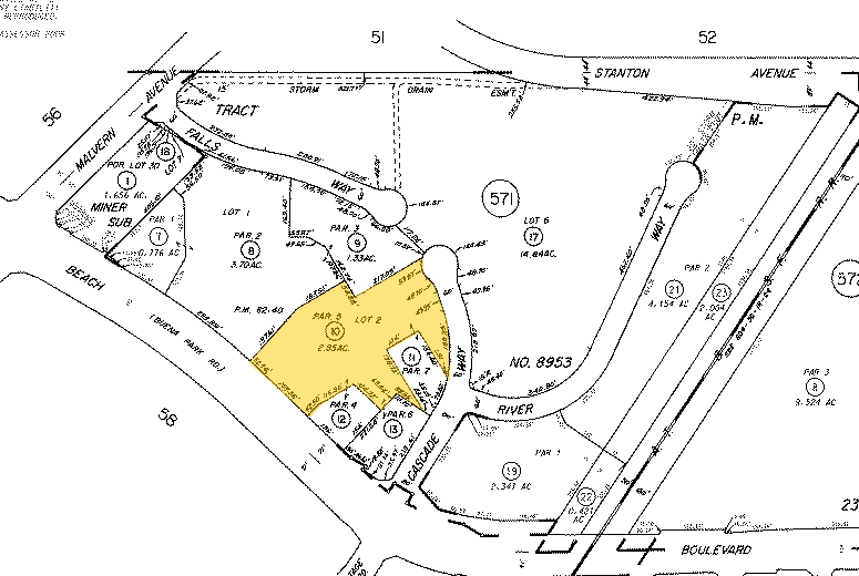 5450 Beach Blvd, Buena Park, CA for lease - Plat Map - Image 2 of 3