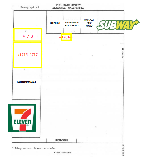 1701 W Main St, Alhambra, CA for lease Floor Plan- Image 1 of 1