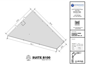 4818-4978 N Adams Rd, Oakland Township, MI for lease Floor Plan- Image 2 of 2