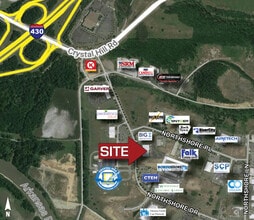 5020 Northshore Dr, North Little Rock, AR - AERIAL map view