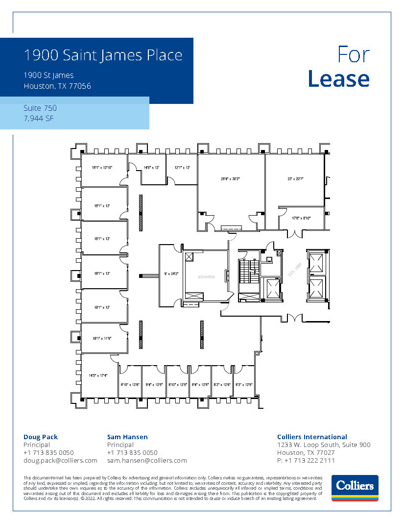 1900 St James Pl, Houston, TX for lease Floor Plan- Image 1 of 4