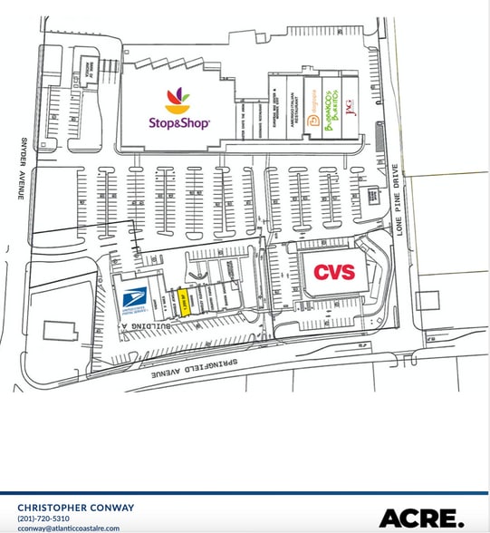 368 Springfield Ave, Berkeley Heights, NJ for lease - Site Plan - Image 3 of 3