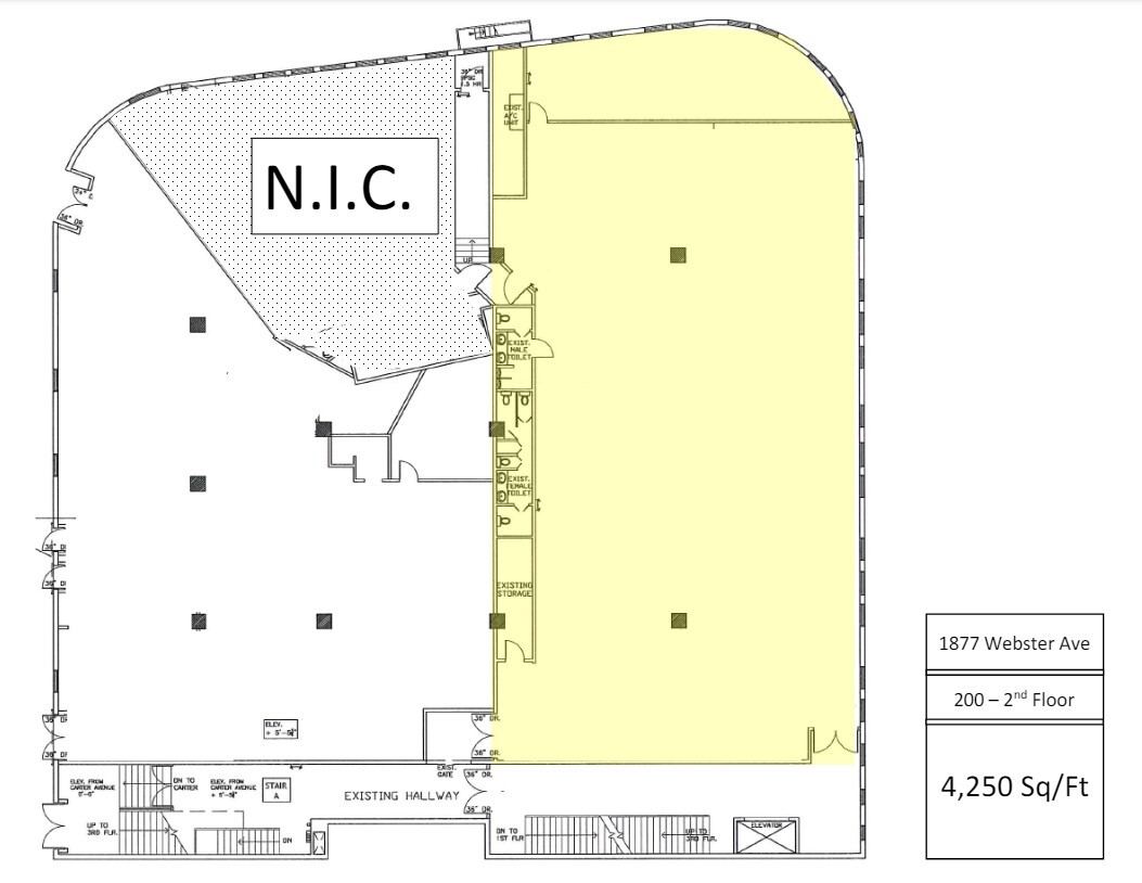 1877 Webster Ave, Bronx, NY for lease Floor Plan- Image 1 of 4