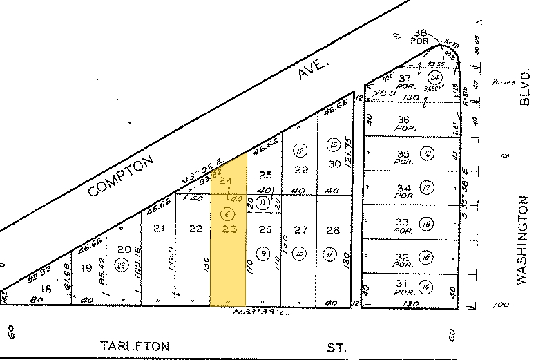 1651 Compton Ave, Los Angeles, CA for lease - Plat Map - Image 2 of 4