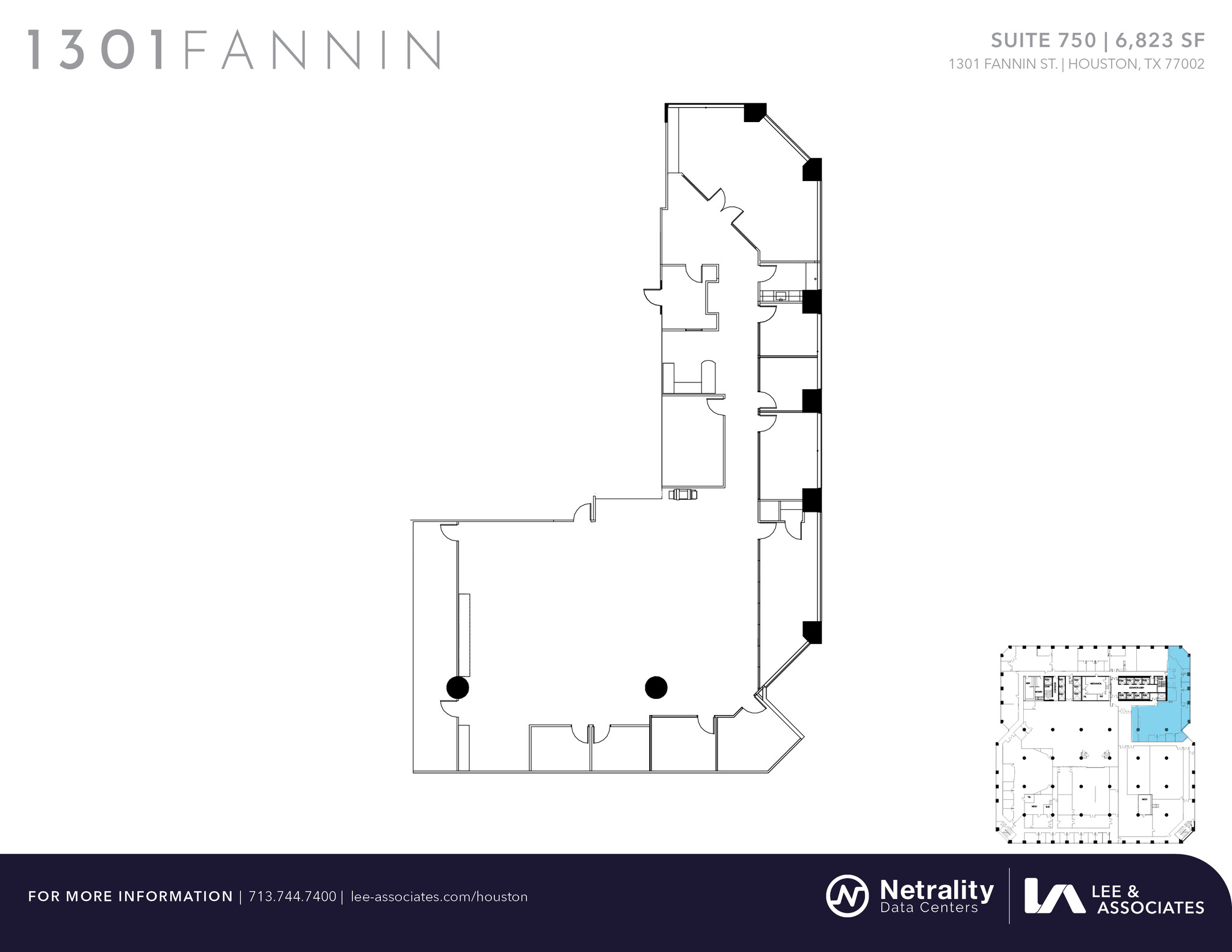 1301 Fannin St, Houston, TX for lease Floor Plan- Image 1 of 1