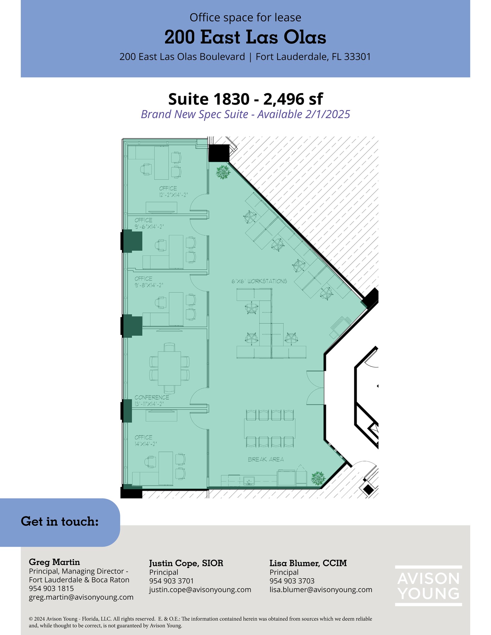 200 E Las Olas Blvd, Fort Lauderdale, FL for lease Site Plan- Image 1 of 1