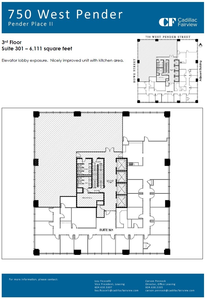 750 W Pender St, Vancouver, BC for lease Floor Plan- Image 1 of 1