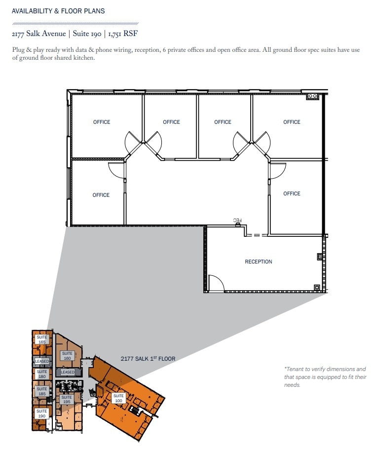 2173 Salk Ave, Carlsbad, CA for lease Floor Plan- Image 1 of 1