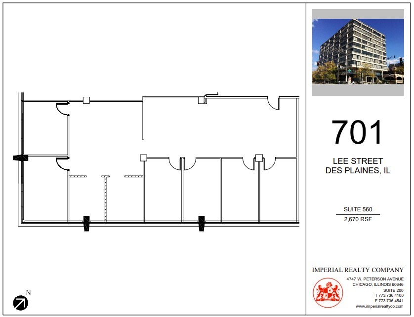 701 Lee St, Des Plaines, IL for lease Floor Plan- Image 1 of 5