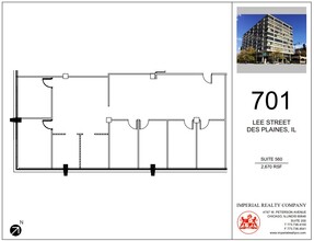 701 Lee St, Des Plaines, IL for lease Floor Plan- Image 1 of 5