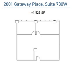 2001 Gateway Pl, San Jose, CA for lease Floor Plan- Image 1 of 1