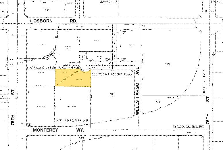 7321 E Osborn Rd, Scottsdale, AZ for sale - Plat Map - Image 2 of 13