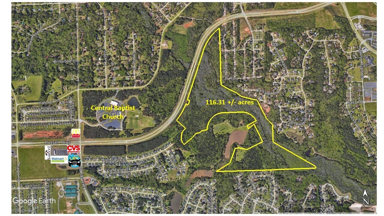 Russell Pkwy and Houston Lake Road, Warner Robins, GA for sale Aerial- Image 1 of 1