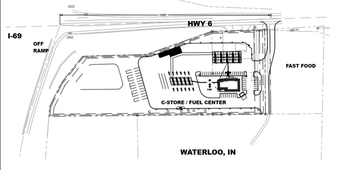 I-69 Interchange at 6 hwy, Waterloo, IN for sale Site Plan- Image 1 of 14