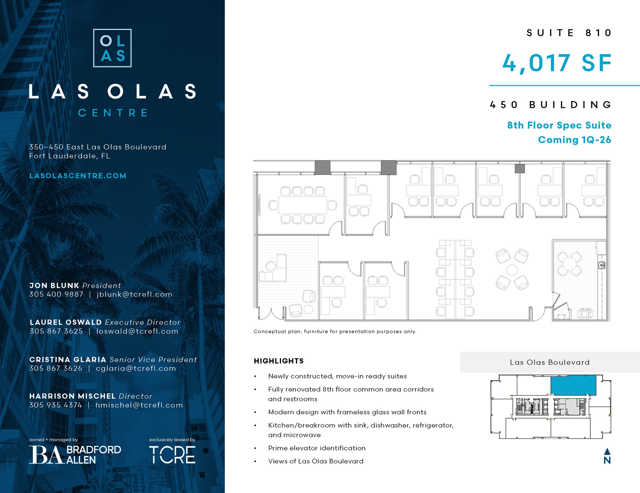 450 E Las Olas Blvd, Fort Lauderdale, FL for lease Floor Plan- Image 1 of 2