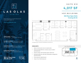 450 E Las Olas Blvd, Fort Lauderdale, FL for lease Floor Plan- Image 1 of 2