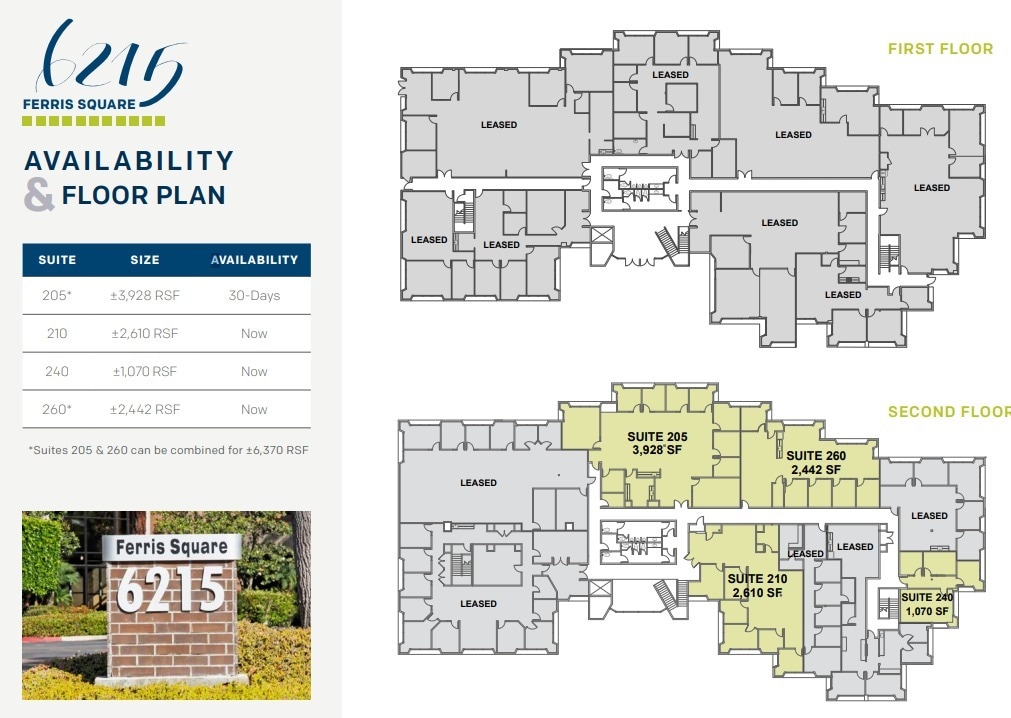6215 Ferris Sq, San Diego, CA for lease Site Plan- Image 1 of 2