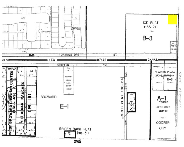 4301 S Flamingo Rd, Davie, FL for lease - Plat Map - Image 3 of 6