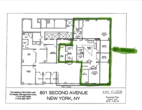 801 Second Ave, New York, NY for lease Floor Plan- Image 1 of 1