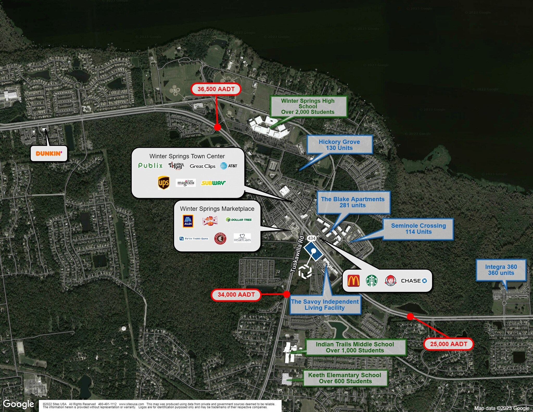 SR 434 & Tuskawilla Rd, Winter Springs, FL for sale Aerial- Image 1 of 1