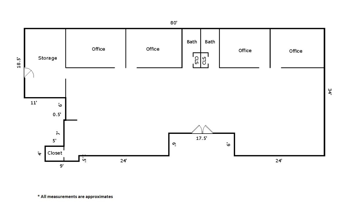 1030 E Route 66, Glendora, CA for lease Floor Plan- Image 1 of 2