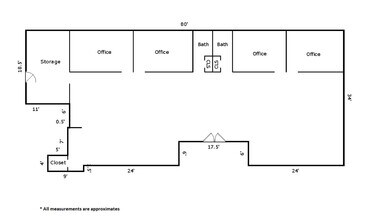 1030 E Route 66, Glendora, CA for lease Floor Plan- Image 1 of 2