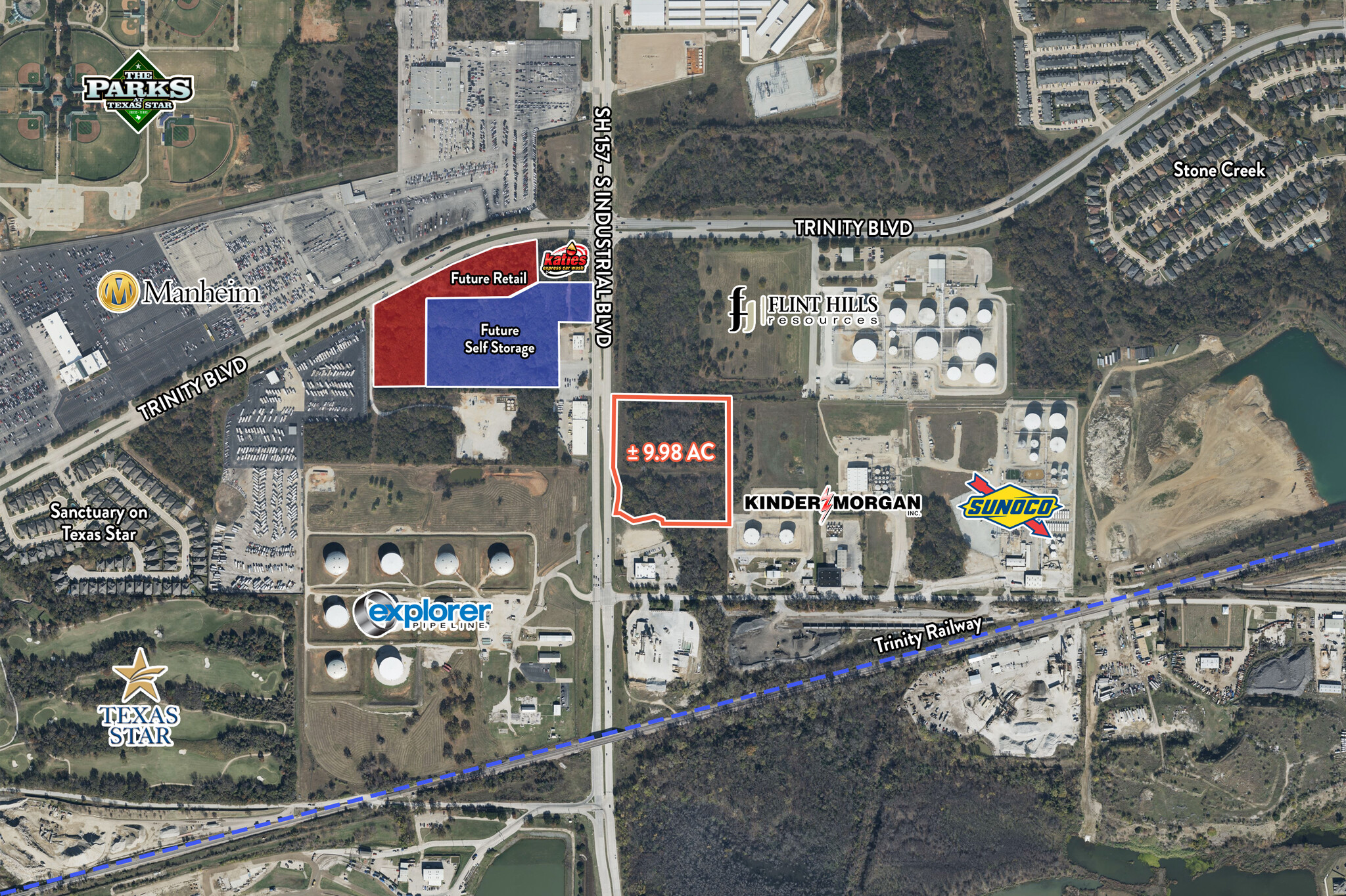 FM 157 & Trinity, Euless, TX for sale Aerial- Image 1 of 1