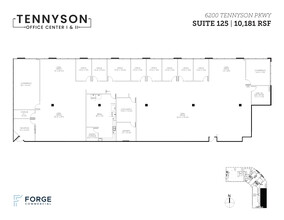 6100 Tennyson Pky, Plano, TX for lease Floor Plan- Image 1 of 2