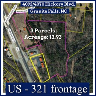 More details for 4092 & 4070 Hickory Blvd, Granite Falls, NC - Land for Sale