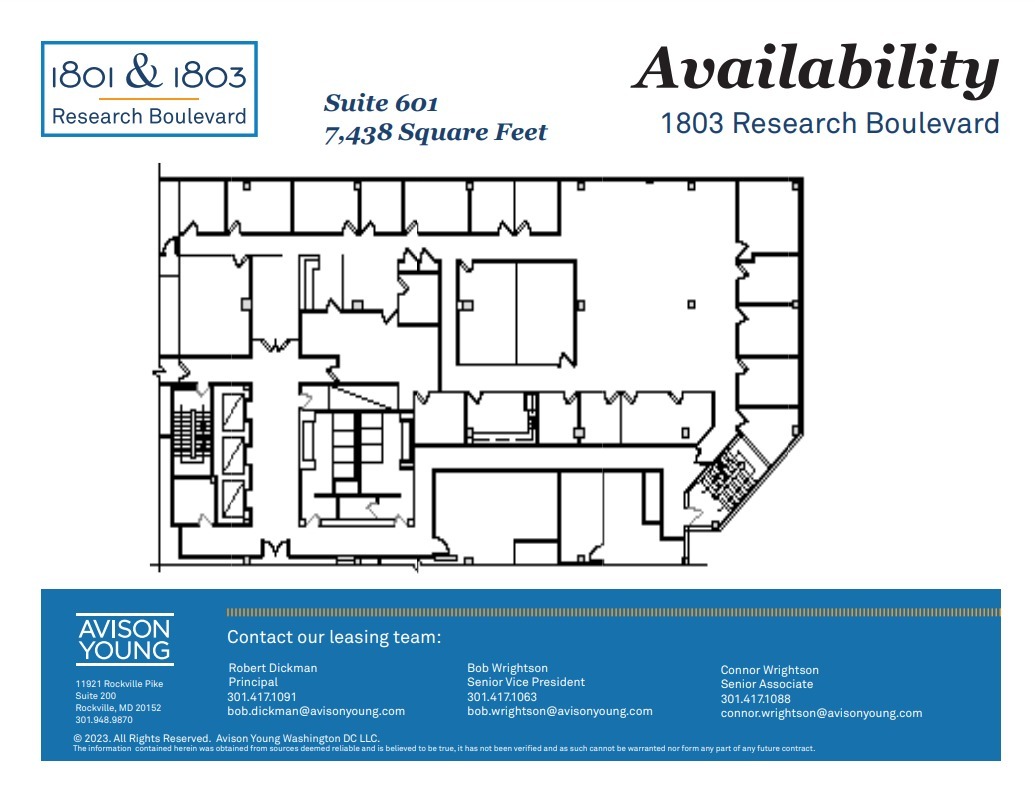 1801 Research Blvd, Rockville, MD for lease Floor Plan- Image 1 of 1