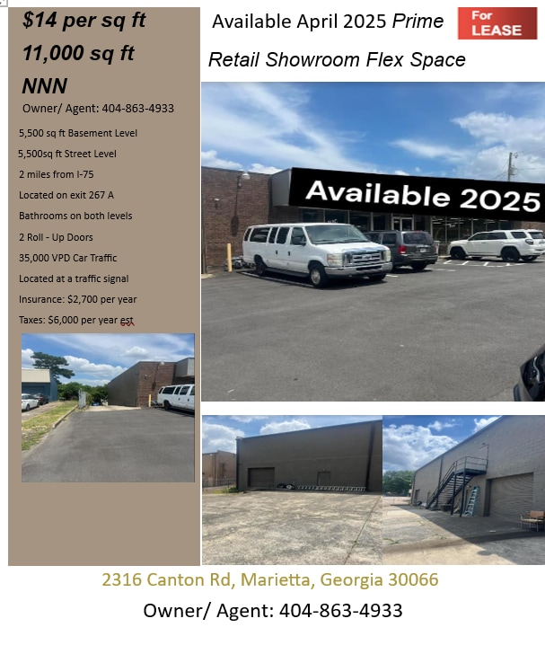 2316 Canton Rd, Marietta, GA for lease Building Photo- Image 1 of 2