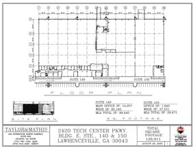 2420 Tech Center Pky, Lawrenceville, GA for lease Site Plan- Image 1 of 1