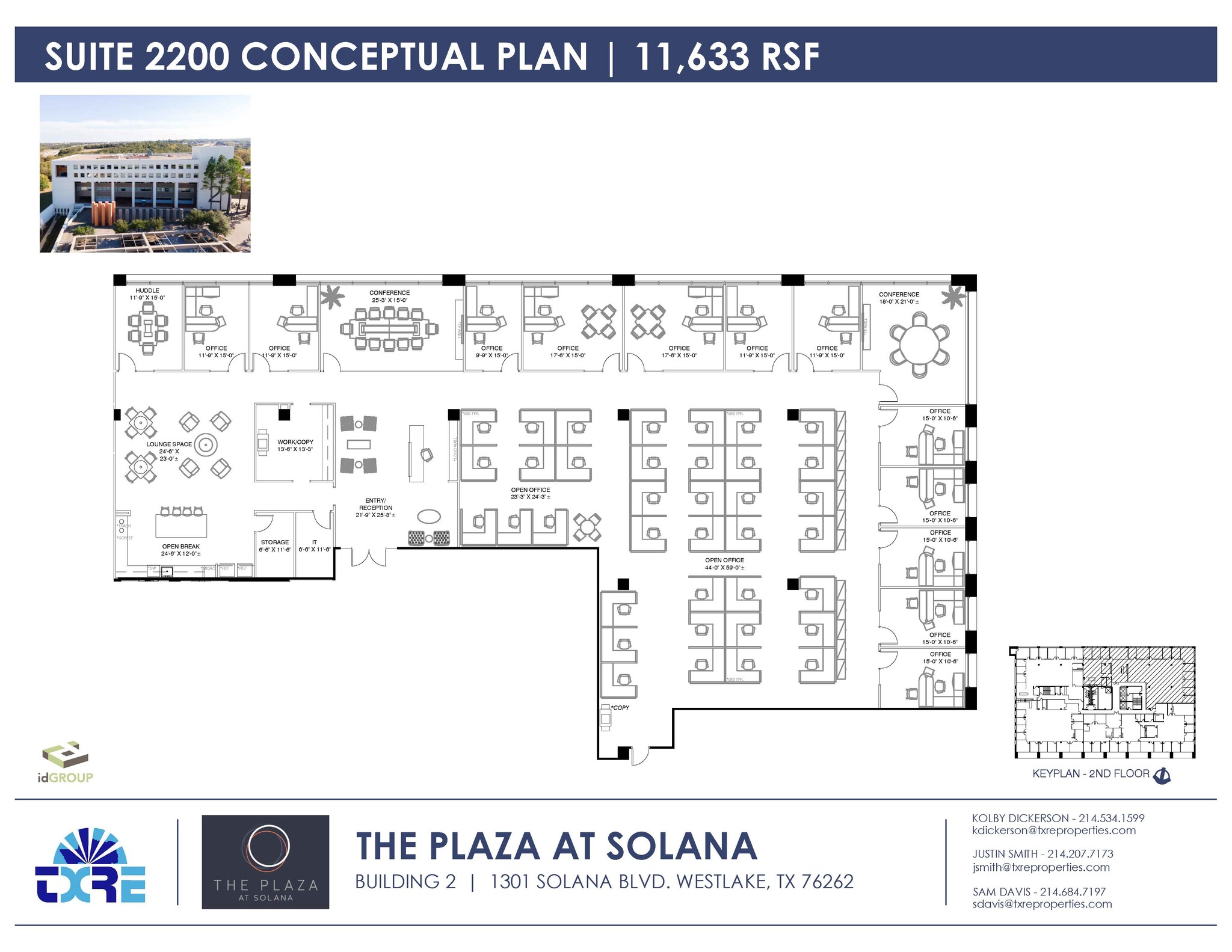 1301 Solana Blvd, Westlake, TX for lease Floor Plan- Image 1 of 2