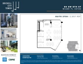 80 SW 8th St, Miami, FL for lease Site Plan- Image 1 of 1