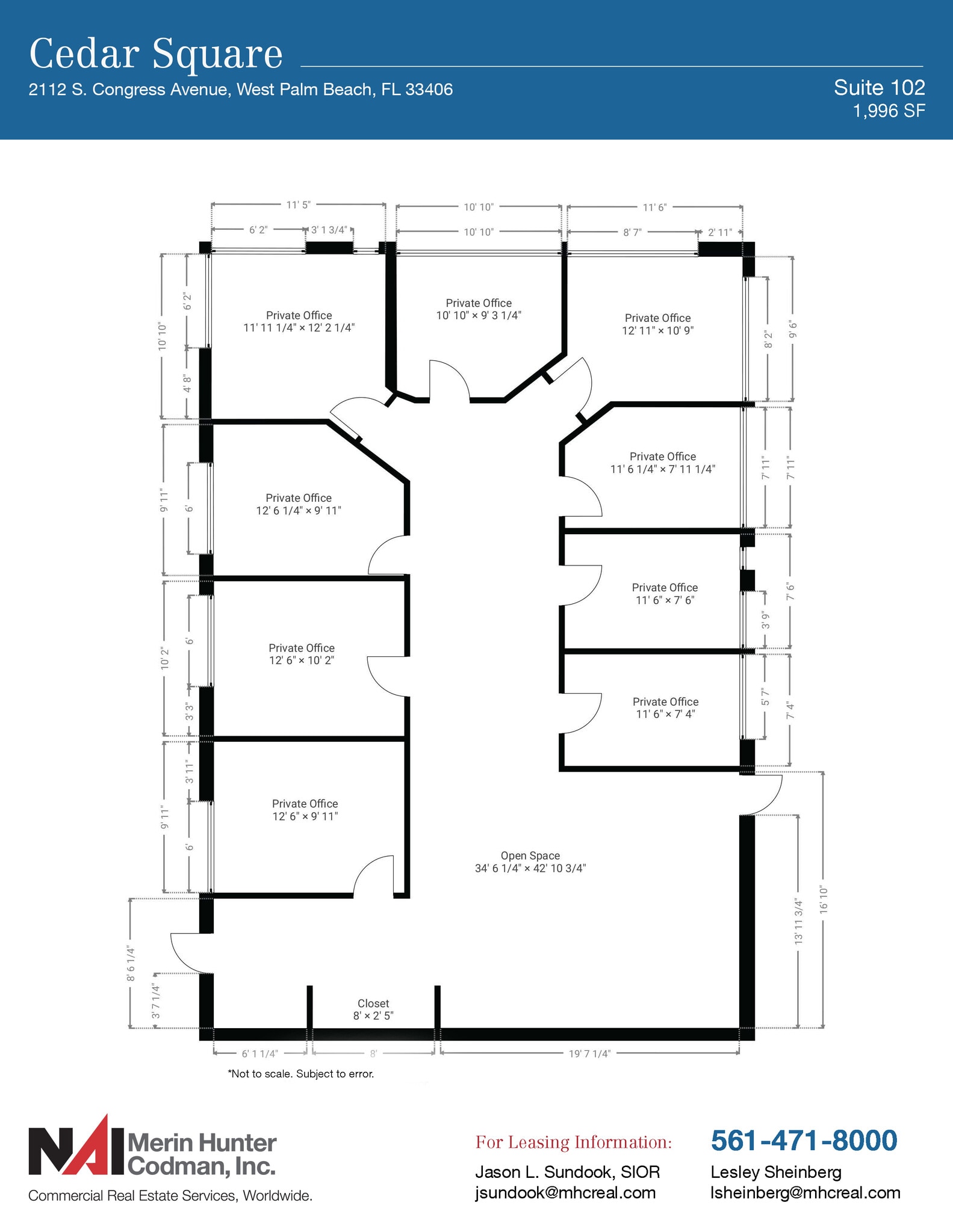 2112 S Congress Ave, West Palm Beach, FL for lease Floor Plan- Image 1 of 1