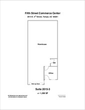 2009 E 5th St, Tempe, AZ for lease Floor Plan- Image 1 of 1