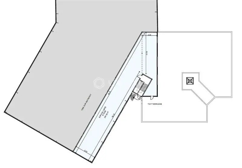 Office in Saint-Pierre-des-Corps for lease - Floor Plan - Image 3 of 4