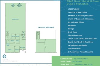 6320 S Sandhill Rd, Las Vegas, NV for lease Floor Plan- Image 1 of 4